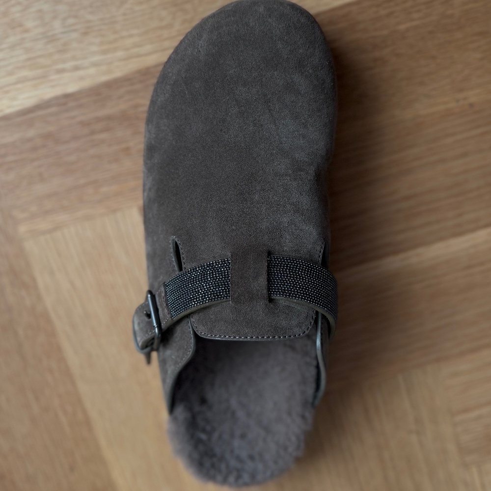 Brunello Cucinelli Monile-Detailed Clogs/mules, dark brown, size 41 - Picture 4 of 8